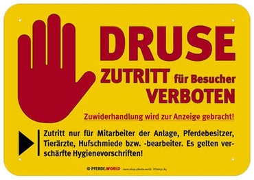 Hinweisschild - Druse