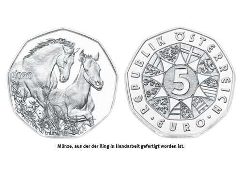 Silberring aus einer Münze