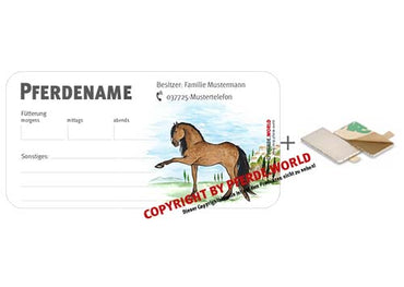 Magnetische Stalltafel für den Stallmanager - Andalusier / PRE