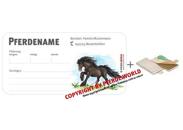 Magnetische individuelle Stalltafel für den Stallmanager - Tinker