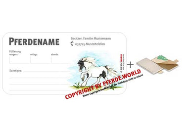 Magnetische individuelle Stalltafel für den Stallmanager - Tinker