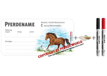 Magnetische individuelle Stalltafel für den Stallmanager - Freiberger