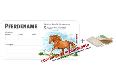 Magnetische individuelle Stalltafel für den Stallmanager - Freiberger