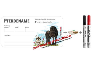 Magnetische individuelle Stalltafel für den Stallmanager - Friese