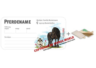 Magnetische individuelle Stalltafel für den Stallmanager - Friese