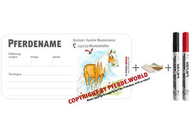 Magnetische individuelle Stalltafel für den Stallmanager - Haflinger