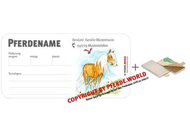 Magnetische individuelle Stalltafel für den Stallmanager - Haflinger