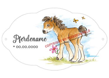 Namensschilder für  Pony Fohlen