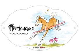 Namensschilder für Fohlen - Haflinger