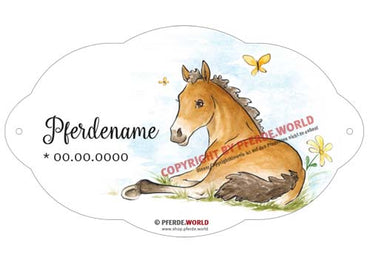 Namensschilder für  Fohlen - Kaltblut