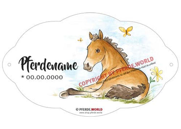 Namensschilder für  Fohlen - Kaltblut