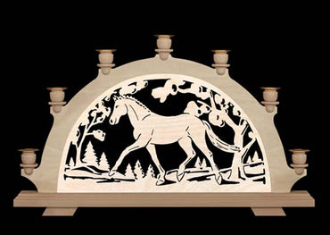 Original erzgebirgischer Schwibbogen / Lichterbogen ohne Elektrik - Dressur