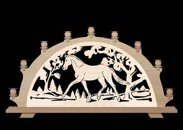 Original erzgebirgischer Schwibbogen / Lichterbogen ohne Elektrik - Dressur