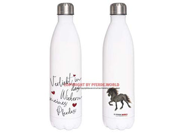 Edelstahl Thermosflasche - Verliebt in das Wiehern meines Pferdes - Isländer