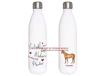 Edelstahl Thermosflasche - Verliebt in das Wiehern meines Pferdes - Warmblut