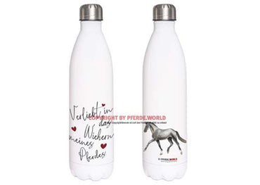 Edelstahl Thermosflasche - Verliebt in das Wiehern meines Pferdes - Trakehner
