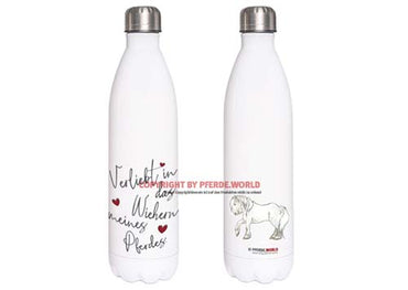 Edelstahl Thermosflasche - Verliebt in das Wiehern meines Pferdes - Fell Pony