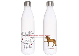 Edelstahl Thermosflasche - Verliebt in das Wiehern meines Pferdes - Andalusier / PRE