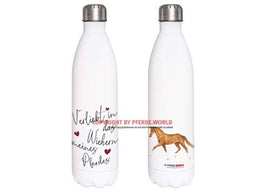 Edelstahl Thermosflasche - Verliebt in das Wiehern meines Pferdes - Trakehner