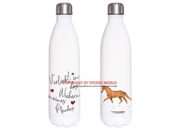Edelstahl Thermosflasche - Verliebt in das Wiehern meines Pferdes - Trakehner
