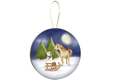 Weihnachtskugel Ø 8 cm No.1 - Nostalgische Geschenkverpackung aus Pappe zum Befüllen